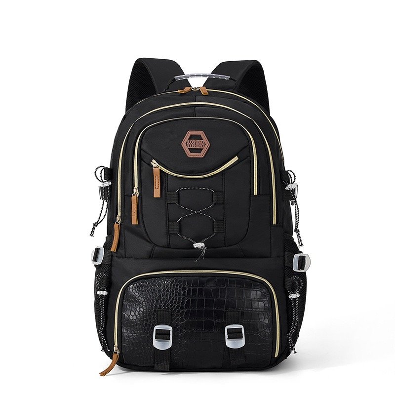 25L 750G rucksack, black backpack, travel backpack, durable backpacks, simple backpack, travel rucksack, hiking backpack, best travel backpack, laptop backpack for women - Image 3