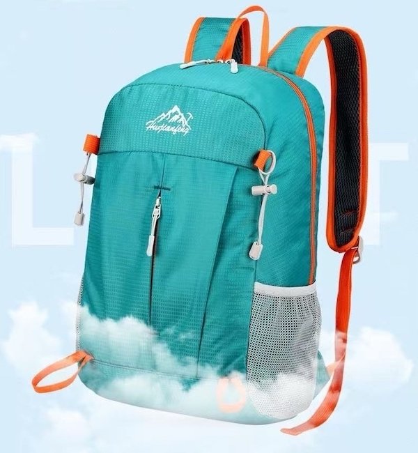 18L 200G travel backpack, black backpack, hiking backpack, ultralight backpack, simple backpack, laptop backpack for women, ladies laptop backpack, laptop backpack - Image 23