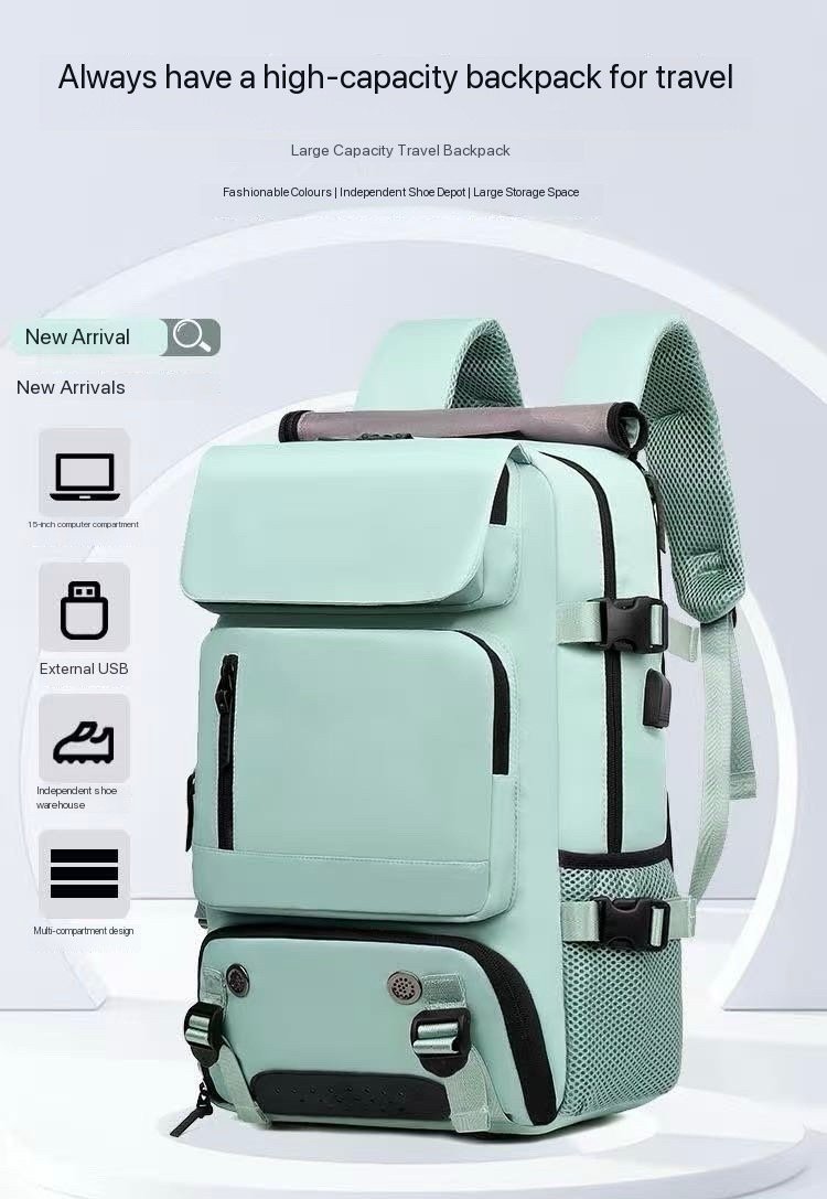 18L 830G sling bag,crossbody bag,travel backpack, pink backpack, hiking backpack, durable backpacks, simple modern backpack, laptop backpack for women, ladies laptop backpack, laptop backpack - Image 11