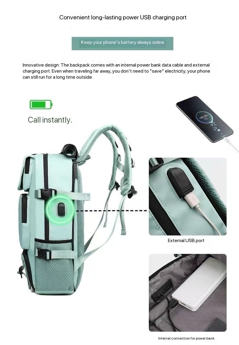 18L 830G sling bag,crossbody bag,travel backpack, pink backpack, hiking backpack, durable backpacks, simple modern backpack, laptop backpack for women, ladies laptop backpack, laptop backpack - Image 20