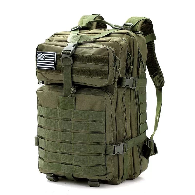 45L 1300G tactical bag, military backpacks, adventure time backpack, durable backpacks, vintage backpack, camo backpack, large backpack, camouflage backpack, green backpack - Image 10