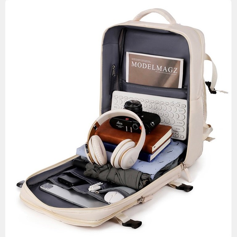 24L 820G daypack, pink backpack, travel backpack, durable backpacks, simple modern backpack, best travel backpack, laptop backpack for women, ladies laptop backpack - Image 5