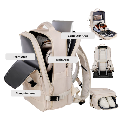 24L 820G daypack, pink backpack, travel backpack, durable backpacks, simple modern backpack, best travel backpack, laptop backpack for women, ladies laptop backpack