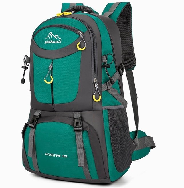 40L 880G travel backpack, black backpack, hiking backpack, water backpack, simple modern backpack, large backpack, plain black backpack, all black backpack, blue backpack - Image 10