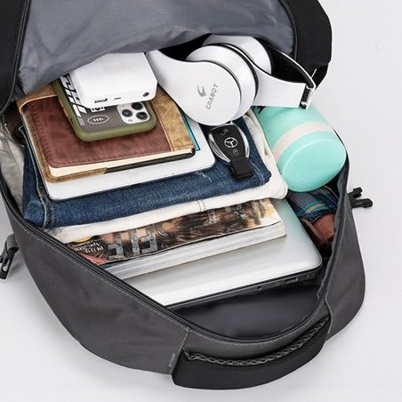 40L 880G travel backpack, black backpack, hiking backpack, water backpack, simple modern backpack, large backpack, plain black backpack, all black backpack, blue backpack - Image 23