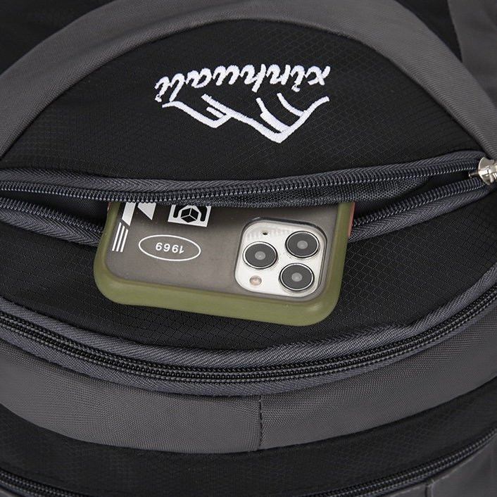 40L 880G travel backpack, black backpack, hiking backpack, water backpack, simple modern backpack, large backpack, plain black backpack, all black backpack, blue backpack - Image 24