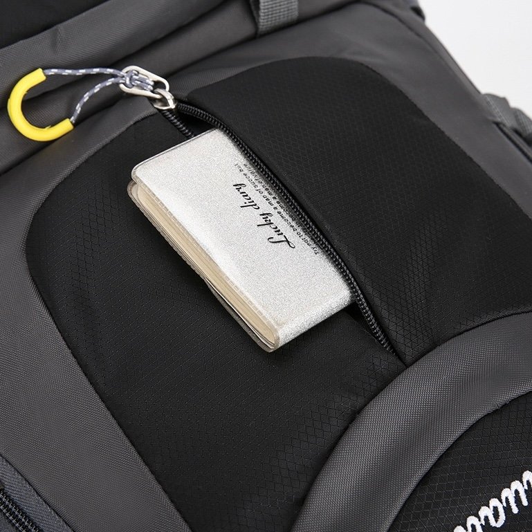 40L 880G travel backpack, black backpack, hiking backpack, water backpack, simple modern backpack, large backpack, plain black backpack, all black backpack, blue backpack - Image 25