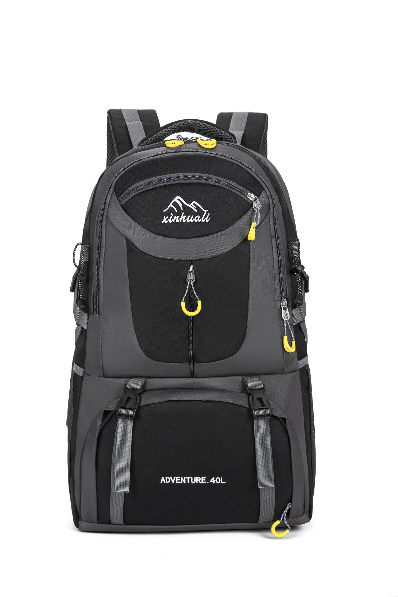 40L 880G travel backpack, black backpack, hiking backpack, water backpack, simple modern backpack, large backpack, plain black backpack, all black backpack, blue backpack - Image 4