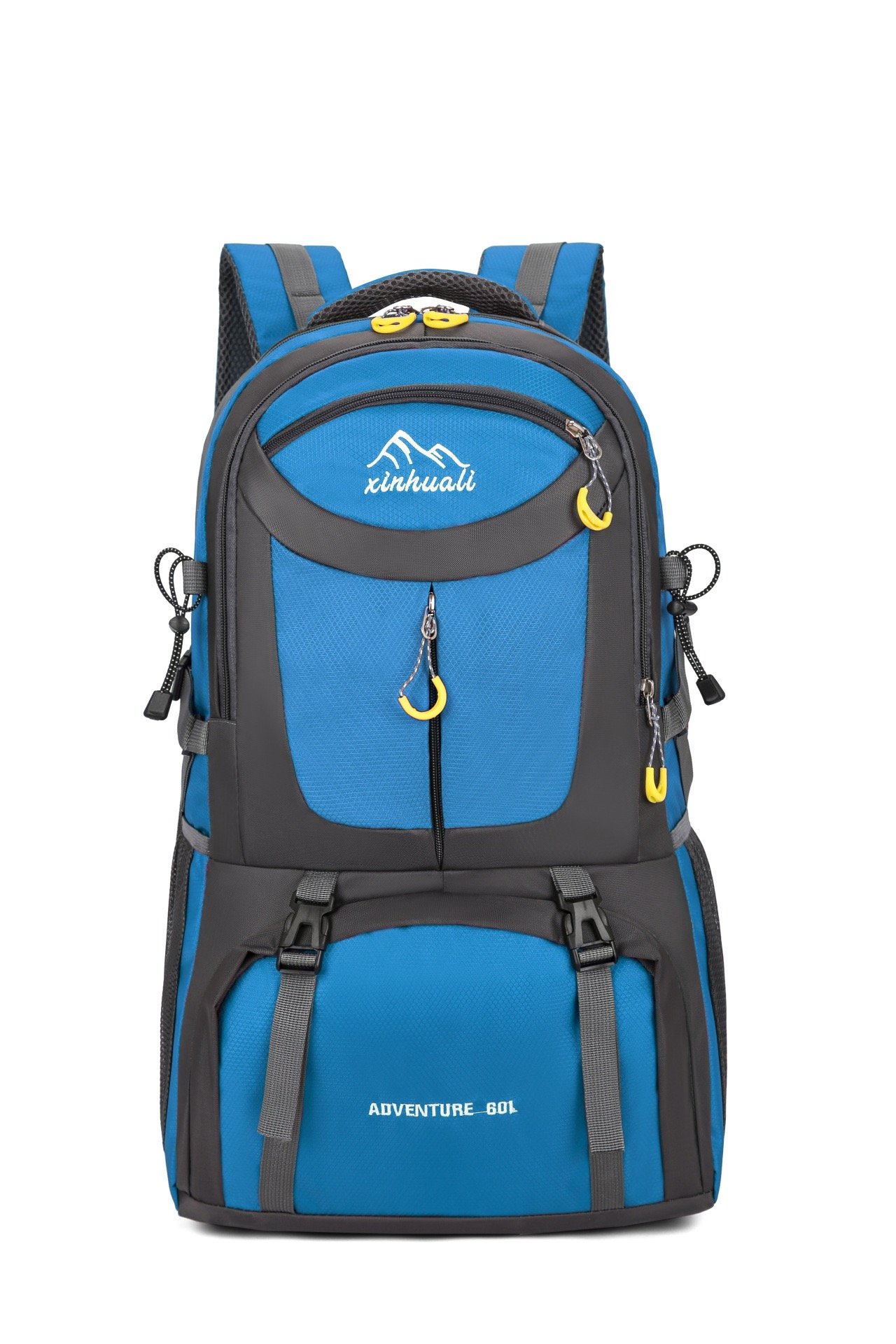 40L 880G travel backpack, black backpack, hiking backpack, water backpack, simple modern backpack, large backpack, plain black backpack, all black backpack, blue backpack - Image 6