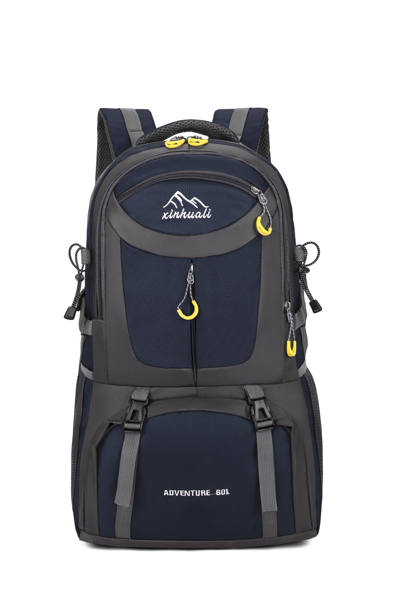 40L 880G travel backpack, black backpack, hiking backpack, water backpack, simple modern backpack, large backpack, plain black backpack, all black backpack, blue backpack - Image 7