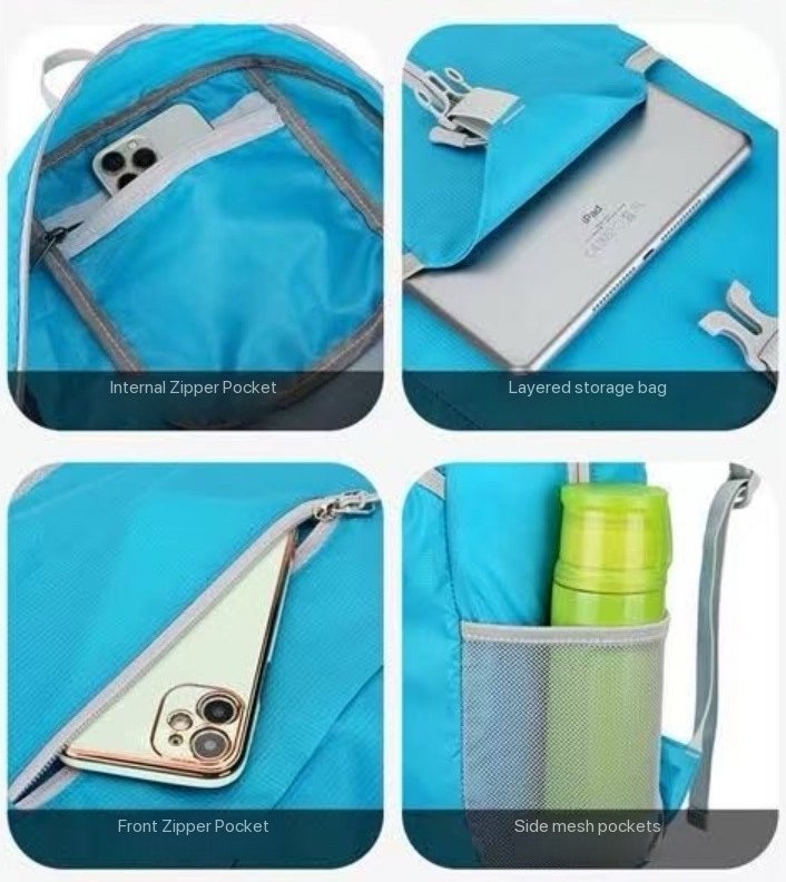 23L 220G travel backpack, black backpack, hiking backpack, ultralight backpack, simple backpack, durable backpacks, laptop backpack for women, ladies laptop backpack - Image 11